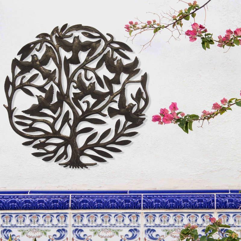 Décoration murale double arbre de vie