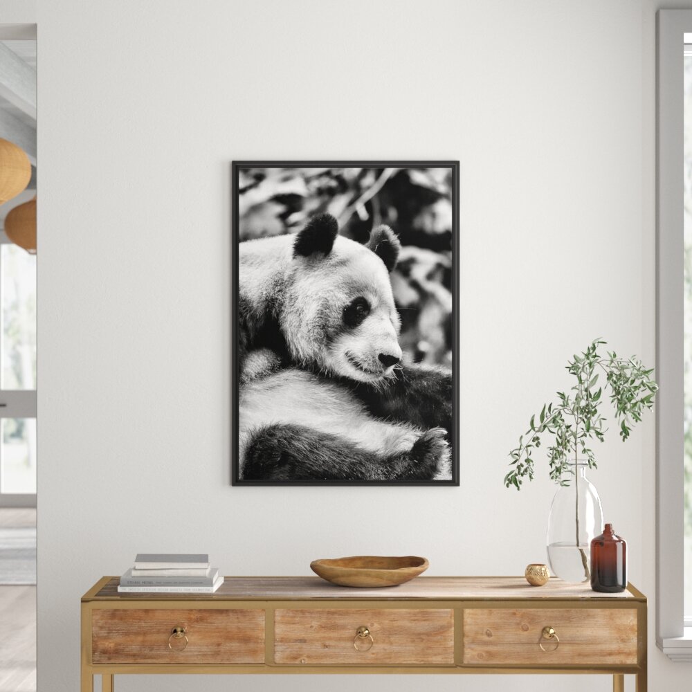 Gerahmtes Wandbild niedlicher Pandabär