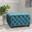 Repose-pieds rectangulaire capitonné en velours-476904181