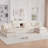 Modular Sectional Sofa with Movable Storage Ottoman and Console-1894753439