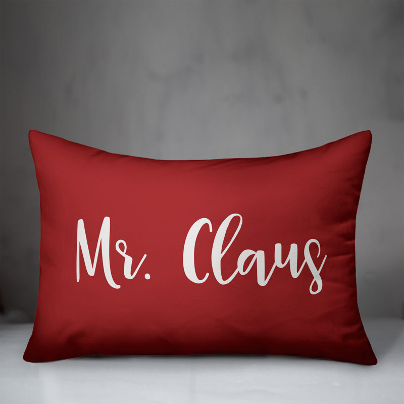  Coussin Mr. Claus, Rouge