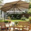 Parasol d'extérieur élégant, parasol de piscine, parasol de patio en porte-à-faux