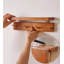 Solid Wood Wall-Mounted Coat Rack With Shelf