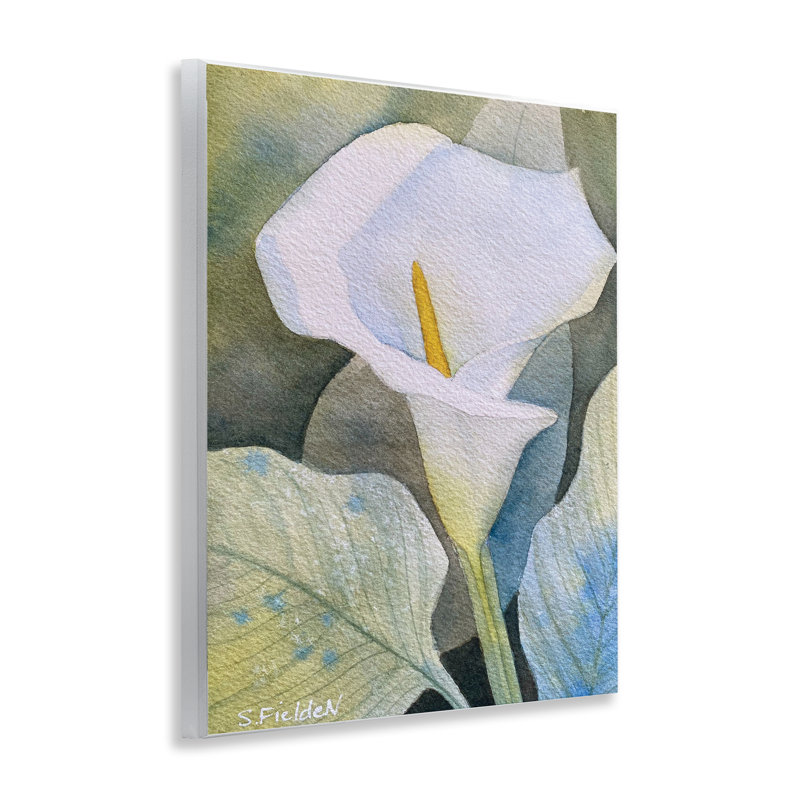 Plaque murale Garden Calla Lily Bloom, design par Stephanie Fielden