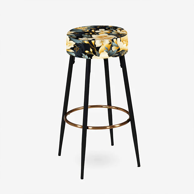 Ensemble de 2 tabourets de bar Timeless Beige Peony Sophistication II