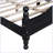 Wood Platform Bed Frame,Retro Style Platform Bed with Wooden Slat Support,-1519657223-1519657221