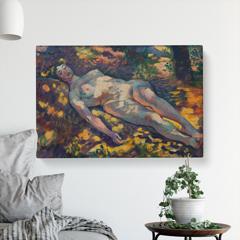 Nude Woman Sleeping by Henri-Edmond Cross - Wrapped Canvas, 50cm H x 76cm W x 3cm D