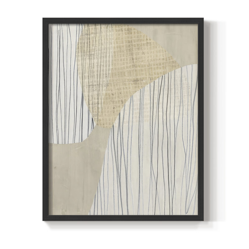 «Paper Stones II», reproduction encadrée - bois massif, Noir, noir, noir, noir, H 30 po x l 24 po