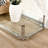 Modern Chrome And Acrylic Console Table With Glass Top And Storage Space