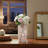 10-Inch Multi-Colored Painted Glass Cylindrical Vase, A Must-Have For Home Décor.