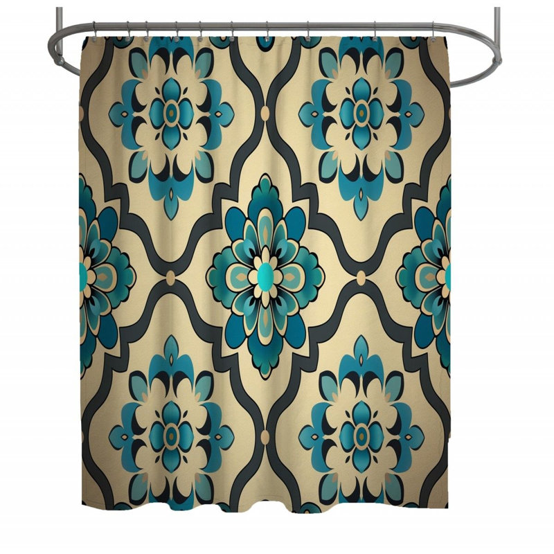 Cantino Damask Shower Curtain, 73"H x 70"W