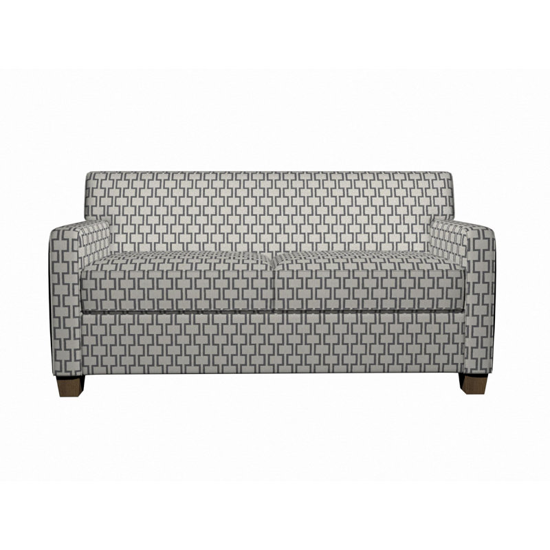 Tissu de lin géométrique, Bleu 1