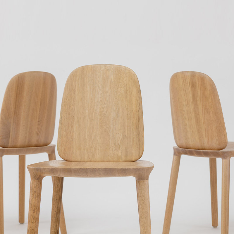 Kokoro Solid Wood Dining Chair, Oak Nature