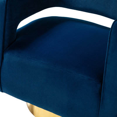 Aysha Velvet Swivel Accent Chair