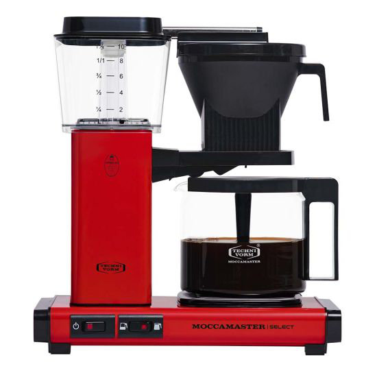 Moccamater KBG Select Filter Coffee Machine, 1.25L - Polished Silver