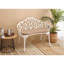 Mobilier d'extérieur en aluminium coulé avec banc floral