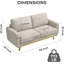 Parklawn 2 Seater Corduroy Sofa-794023022-794023017
