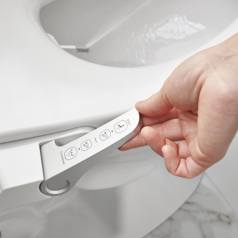 AquaWash Elongated Toilet Seat Bidet