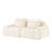 Boneless 82" Modern Modular Sectional Sofa for Living Room,Flannelette Fabric,highly textured,Oversized 2-Seater Couch,boneless sofa,Deep Seat,Buckle connection,Anti-slip Design,No Assembly-1335131602