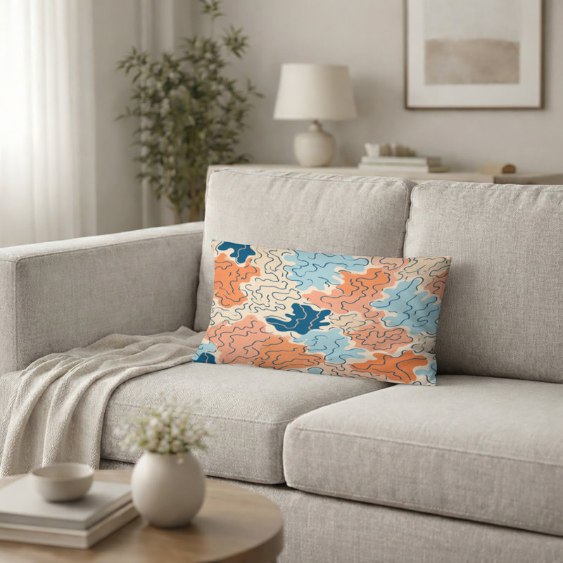 Coussin Abstract Abstract, H 12 po x l 20 po
