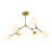 6 - Light Sputnik Modern Glass Globe Kitchen Island Linear Chandelier