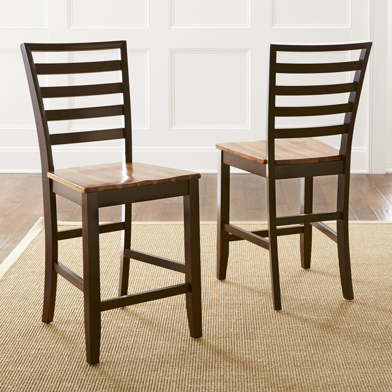 Deshawndre Solid Wood Counter Stool