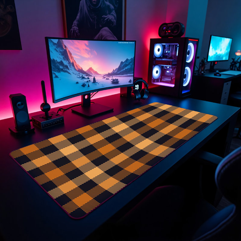 Polyester Desk Pad, 14.4x12.1