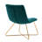 Scheidt 57.15 cm Wide Mid-Century Modern Velvet Lounge Chair with Gold Legs-183123693