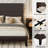 Solid Wood Bed Frame With 36.5" Headboard, Mid Century Modern Platform Bed With Silent Wood Slat System, No Box Spring Needed, Under-Bed Storage, Brown-449932342