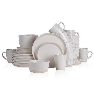 Stone Lain Jules 32-Piece Dinnerware Set Stoneware