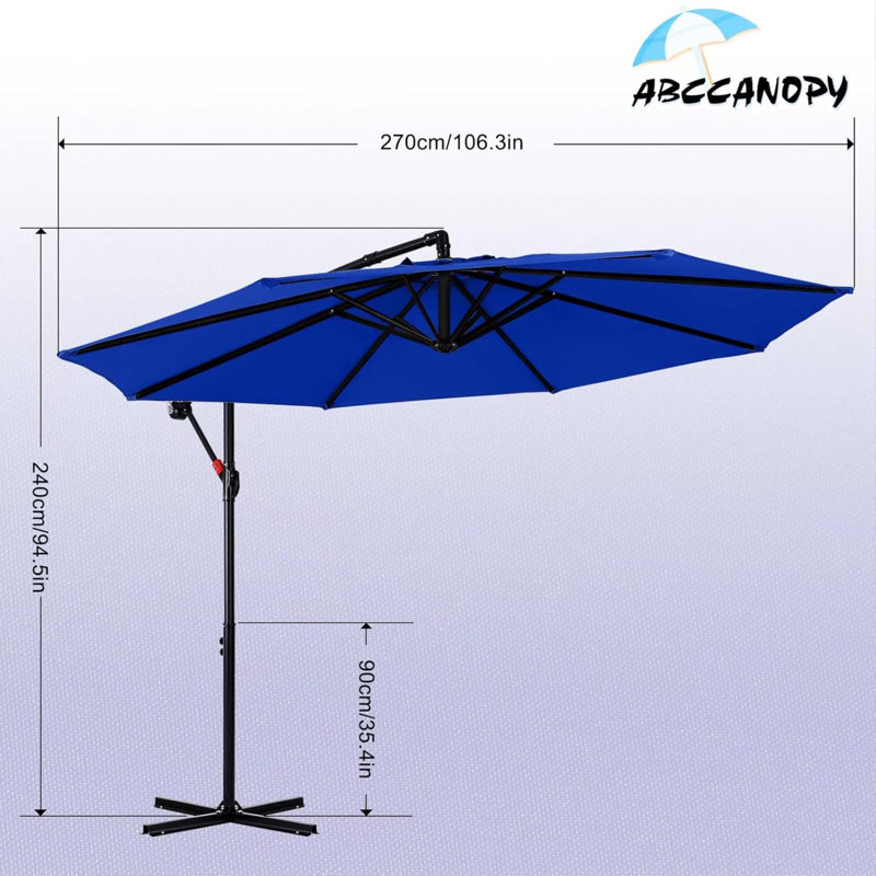 Parasols de patio en porte-à-faux 9 pi, Île Seymour Nord, Galapagos