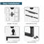 Porte de grange double coulissante en métal et en verre avec quincaillerie d'installation (fermeture en douceur incluse)-100489299-133701830