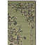 Tapis intérieur / extérieur vert crocheté à la main à motif oriental Orr-21599946