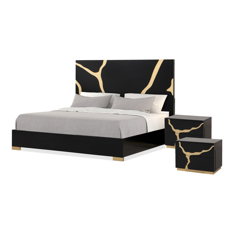 Ensemble de chambre à coucher 3 pièces Heckstall, Grand