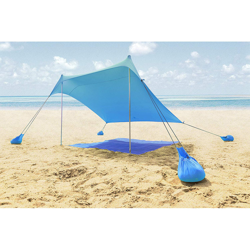 Tente pour 3 personnes avec sac de transport, Bleu