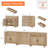 Scarlett Sideboard Cabinet 3-Piece Set with Storage, 101" W-261084805