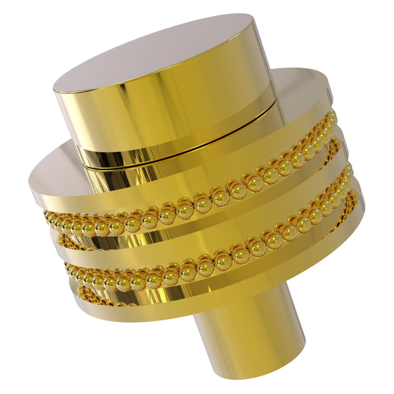 Poignée cylindrique de diamètre 1 1/2 po, Laiton poli