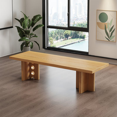Table de conférence moderne en bois massif nordique