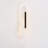 38.6" Black And White Paperclip Style Led Long Oval Round Semi Flush Mount