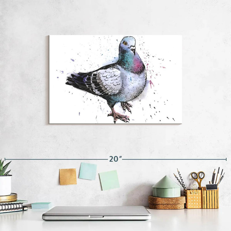 Pigeon, 8" H x 12" W