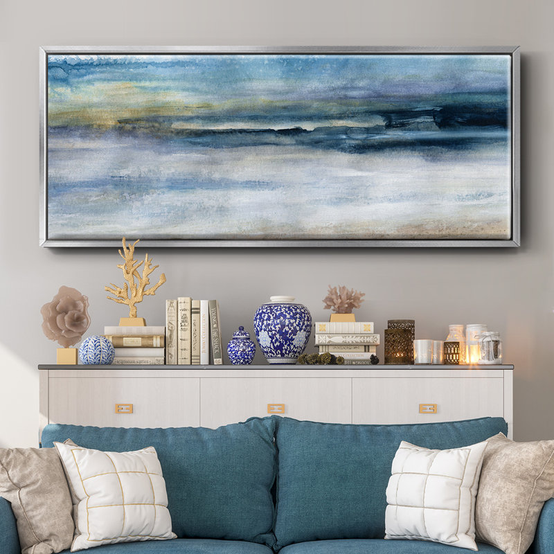 Wind and Water- Framed Canvas, 24" H x 60" W