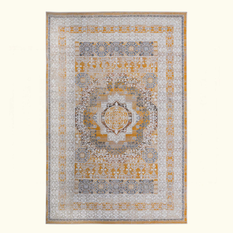 Medallion Non-Shedding Living Room Bedroom Dining Home Office Stylish And Stain Resistant Area Rug, Rectangle 5'3" x 7'6"