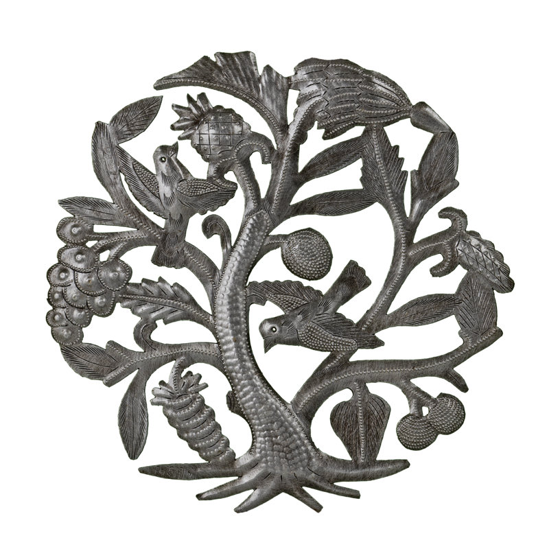 Ensemble de 6 décorations murales arbre gracieux