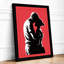 Silhouetted Kiss Modern - Framed Print-150924522-150924524