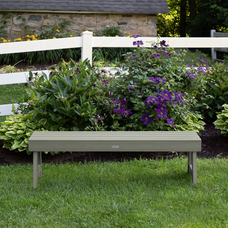Banc de pique-nique en plastique sans dossier Midwest, Eucalyptus