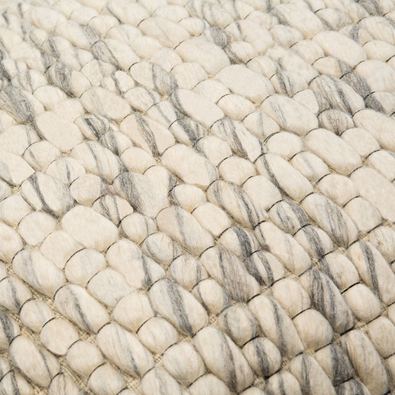 Narvik Beige and Gray Woven Decorative Pillow