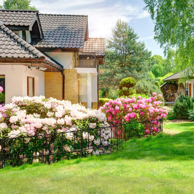 10 panneaux de clôture et bordures de jardin décoratifs pour chiens 24 po (H) x 10 pi (L)