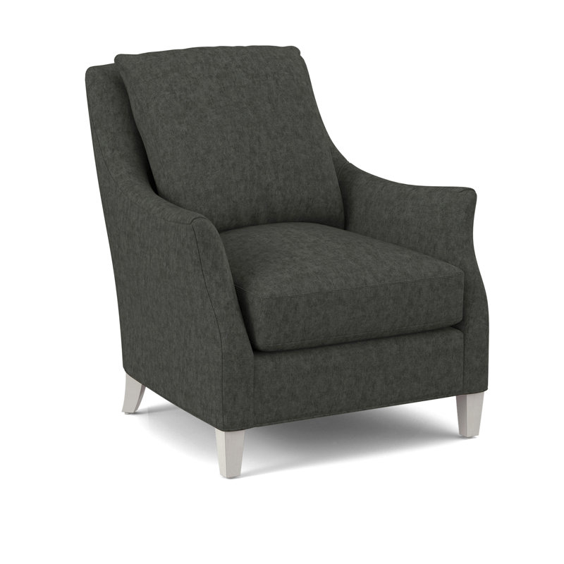 Armchair, Salvador Asphalt, White