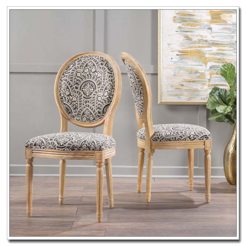 Ensemble de chaises de salle à manger, Noir blanc