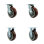 4 Piece Polyurethane Caster Set